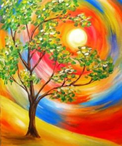 Colorful Tree Of Life paint by numbers