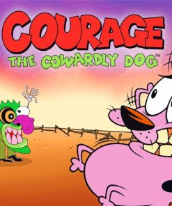 courage the cowardly dog paint by number