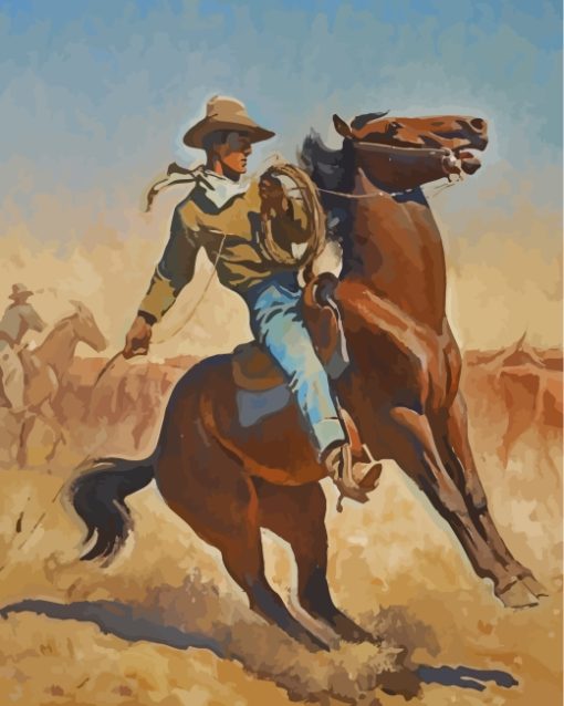 cowpuncher-Maynard-Dixon-paint-by-numbers