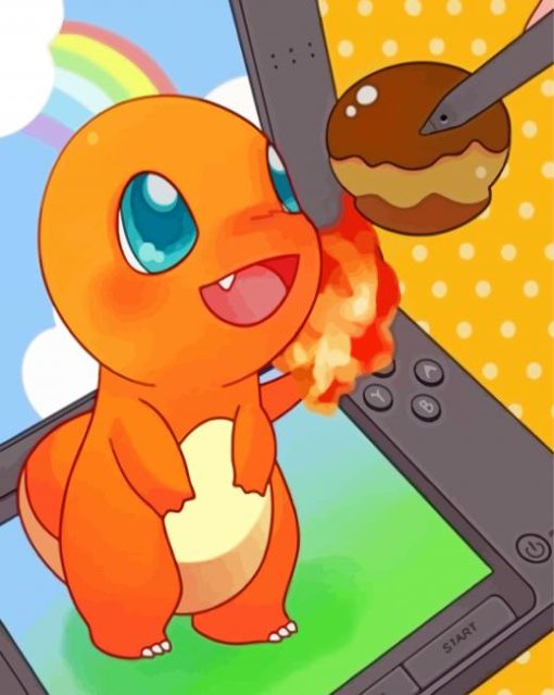 cute-pokemon-charmander-paint-by-numbers