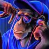 Dj Monkey paint by numbers