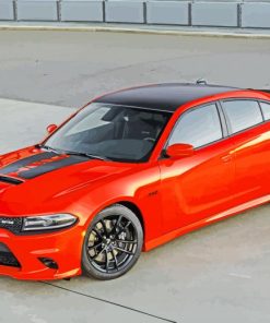 dodge-charger-daytona-392-front-view-exterior-orange-sedan-paint-by-number