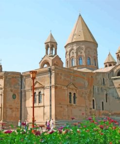 Etchmiadzin Cathedral Armenia Paint by Number