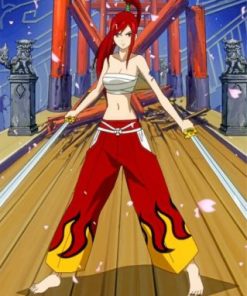 Erza Scarlet paint by numbers