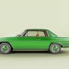 green mercedes benz w114 paint by numbers