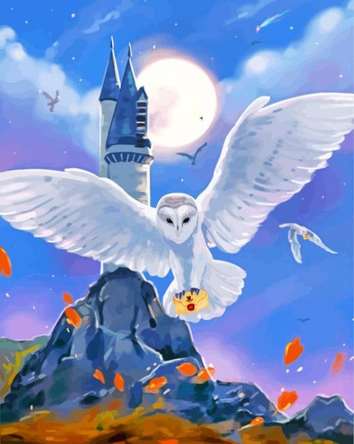 Hedwig Harry Potter Owl Paint by numbers