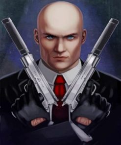 Hitman Illustration Paint by numbers