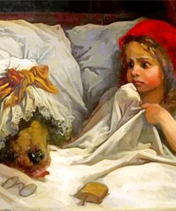 Little Red Riding Gustave Hood Paint By Number