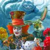 Mad Hatter Movie paint by numbers