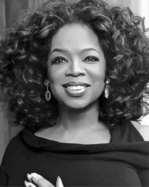 monochrome-oprah-winfrey-paint-by-number