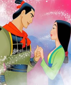 Mulan And Li Shang paint by numbers