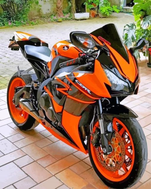 Orange BMW K1300S Paint By Number