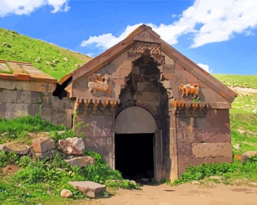 Orbelians Caravanserai Armenia Paint By Number