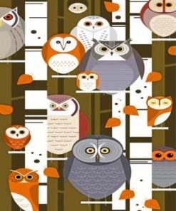 Owl Charley Harper Paint by numbers