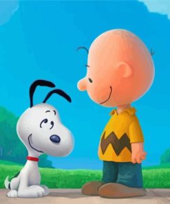 peanuts charlie brown snoopy paint by number