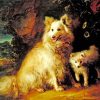 Pomeranian Puppies Gainsborough paint by numbers