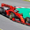 Red Formula One paint by number