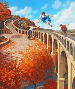 Rob Gonsalves Illustration Paint by numbers