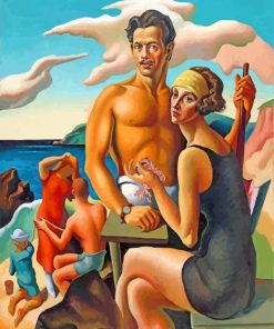 self portrait with rita thomas hart benton paint by number