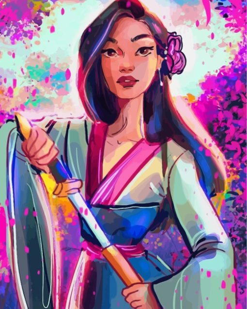 Smoustart Mulan paint by numbers