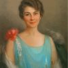 the-portrait-of-lady-in-blue-paint-by-numbers