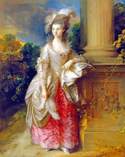 Thomas Gainsborough Mrs Graham paint by numbers