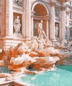 Trevi Fountain Rome Italy paint by numbers