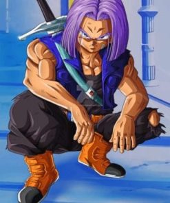 Trunks Dragon Ball paint by numbers