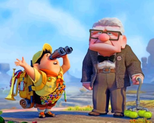 Up Movie Characters paint by numbers