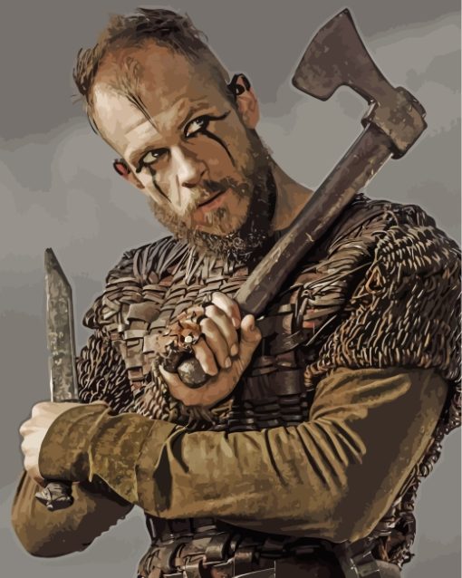 vikings floki paint by number