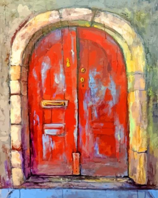 vintage-red-door-paint-by-number