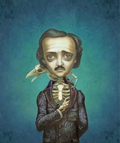 Weird Edgar Allan Poe Paint by numbers