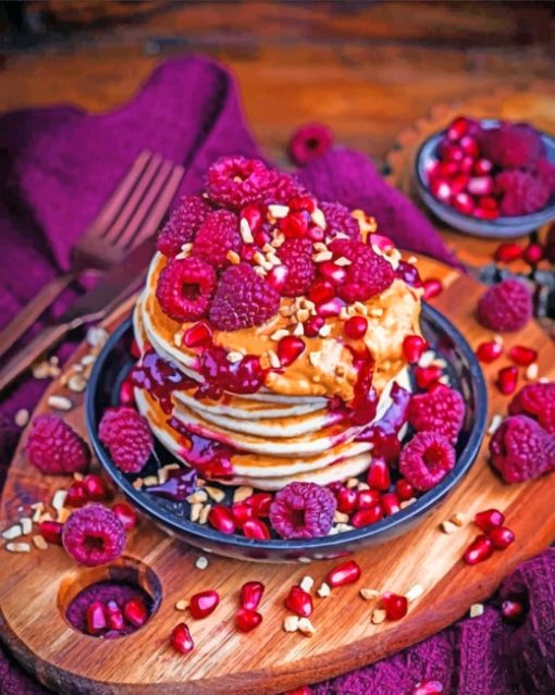 yummu beautiful pancakes paint by number