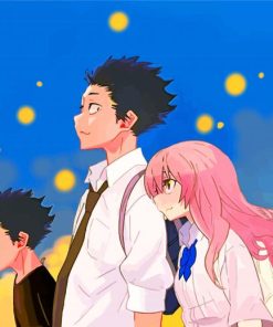 A Silent Voice Anime paint by numbers