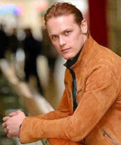 Actor Sam Heughan paint by numbers