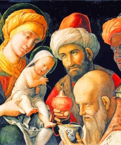 Adoration Of The Magi By Mantegna paint by numbers