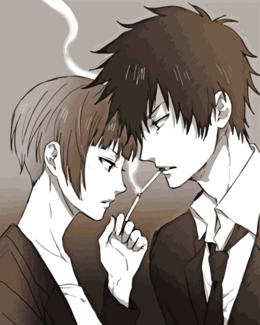 Akane-Tsunemori-and-Shinya-Kogami-from-psycho-pass-anime-paint-by-numbers