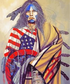 American Indian paint by numbers