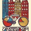 Amsterdam Illustration Poster paint by numbers