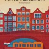 Amsterdam Netherlands Poster paint by numbers