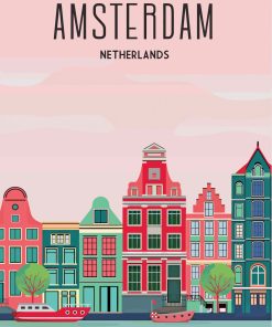 Amsterdam Netherlands paint by numbers