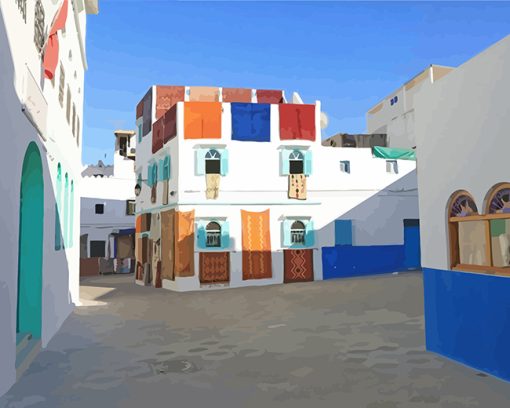 Asilah Moroccan City paint by numbers