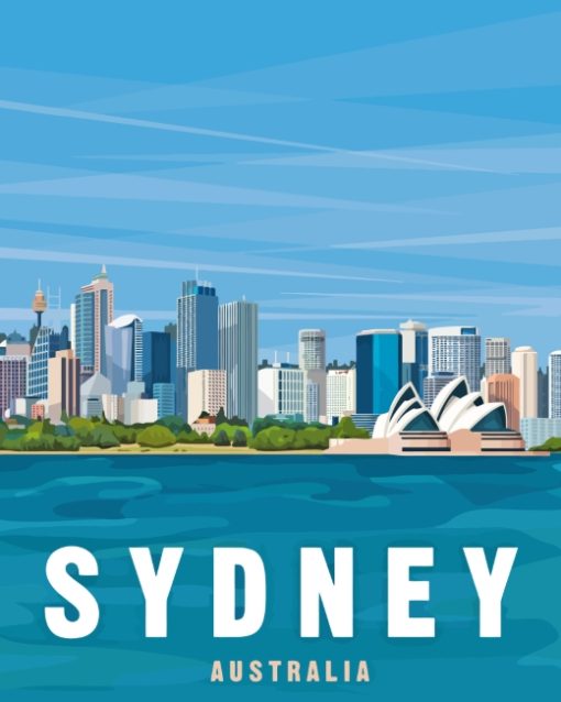 Australi Sydney City paint by numbers