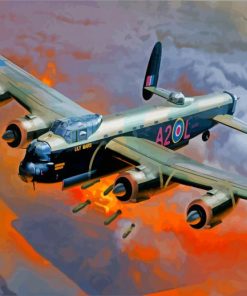 Avro Lancaster Bomber paint by numbers