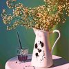 Babys Breath Jug paint by numbers