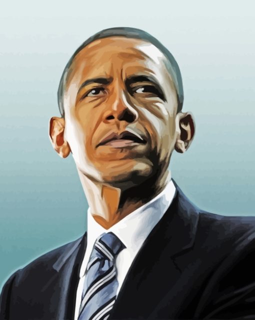 Barack Hussein Obama President paint by numbers