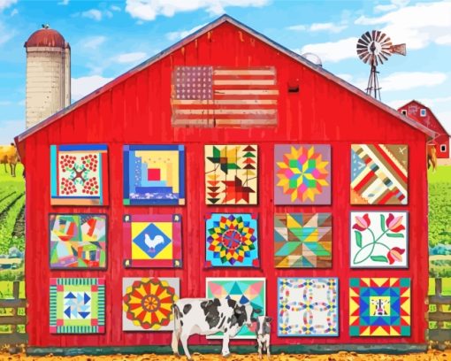 Barn Quilt paint by numbers