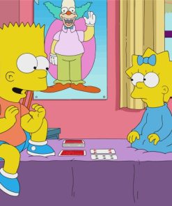 Bart And Maggie From The Simpsons paint by numbers