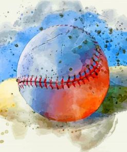 Baseball Softball Art paint by numbers