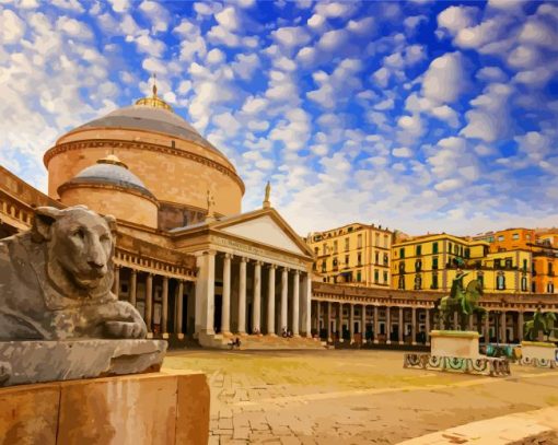 Basilica Reale Pontificia San Francesco da Paola Naples paint by numbers